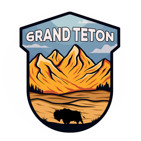 Grand Teton Stickers Design1